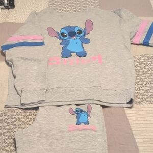 Disney Gray Stitch Loungewear Set